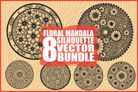 Beautiful Floral Mandala Clipart Graphics and Illustrations Review
