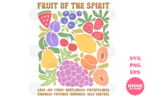 Boho Christian Abstract Floral SVG Fruit Graphics and Illustrations Review