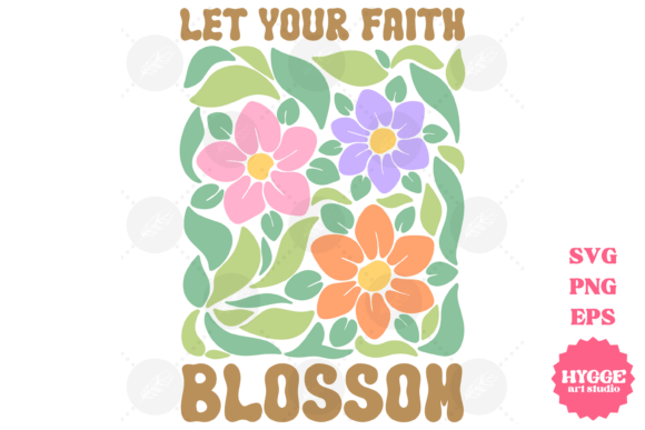 Boho Christian Abstract Floral SVG PNG Review