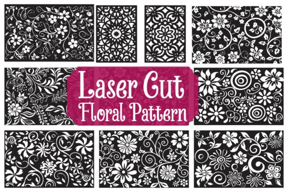 Detailed Floral Laser Cut Set
