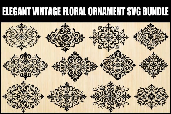 Elegant Vintage Floral Ornament Bundle Graphics and Illustrations Review