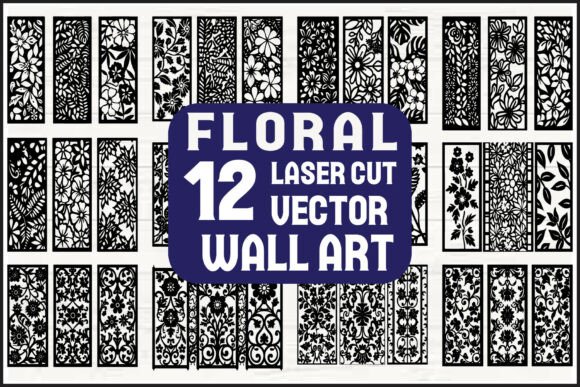 Floral Laser Cut Wall Art Bundle Graphics and Illustrations Review
