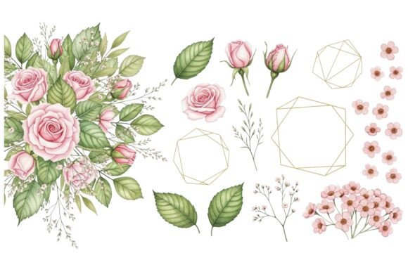 Geometric Floral Wedding Elements Review