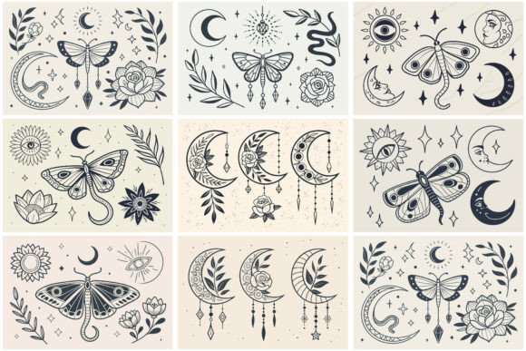 Vintage Floral Swirls and Corners Graphics and Illustrations